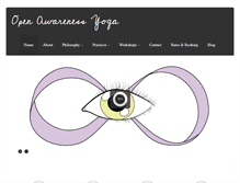 Tablet Screenshot of openawarenessyoga.com